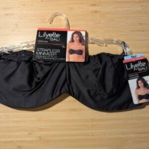 Bali Bra: Lilyette 36C Strapless Minimizer Black